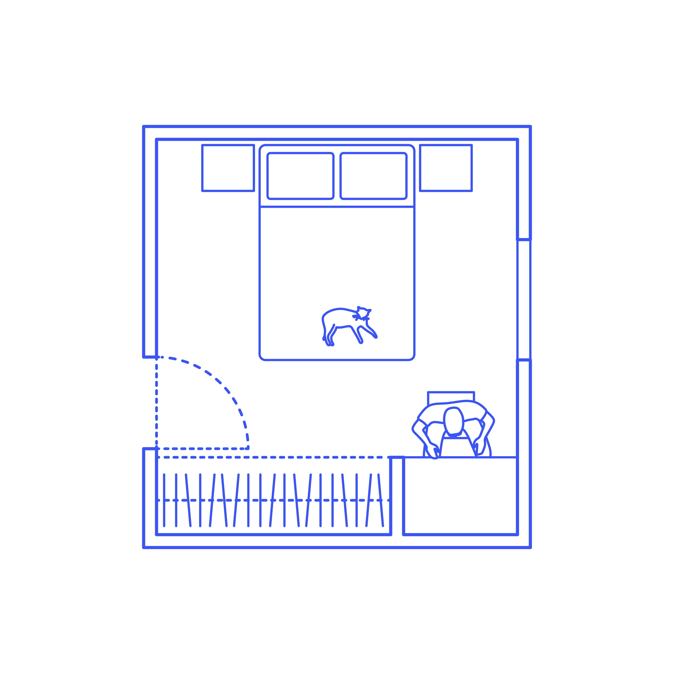Layouts Bedrooms Full Double Bed Craft Design Svg File Free Vectors